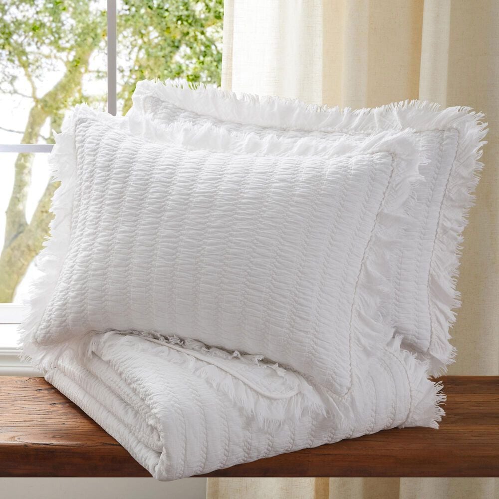 Levtex Wilhemina 3-Piece King/California King Quilt Set in White, , large