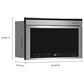 KitchenAid 1.1 Cu. Ft. Built-In More-in-One Convection Microwave Oven in PrintShield Stainless Steel, , large