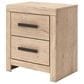 Ashley Sanginlane 2-Drawer Nightstand in Tan, , large