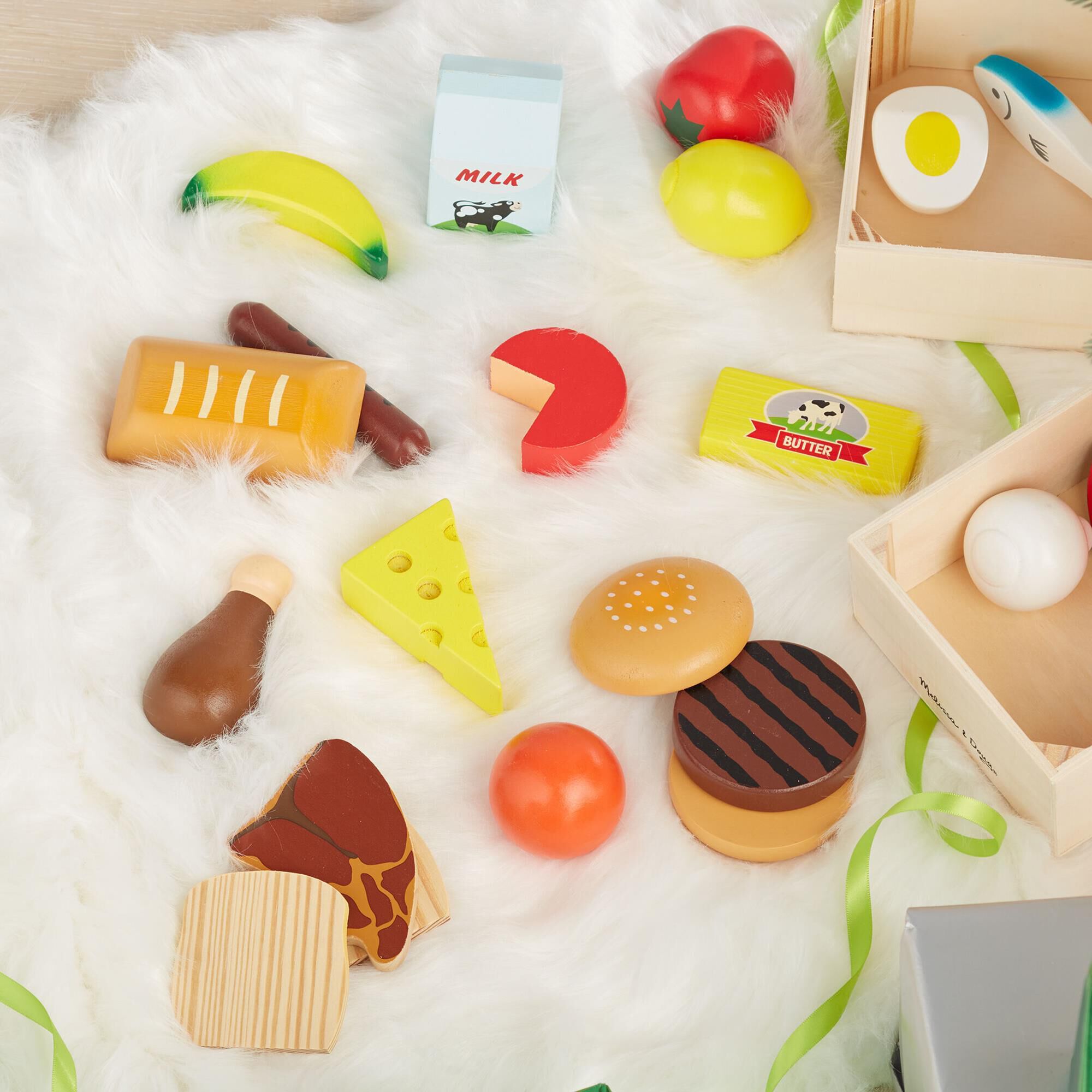 Childrens wooden play best sale food