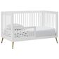 Delta Sloane 4-In-1 Acrylic Convertible Crib in Bianca White and Melted Bronze, , large