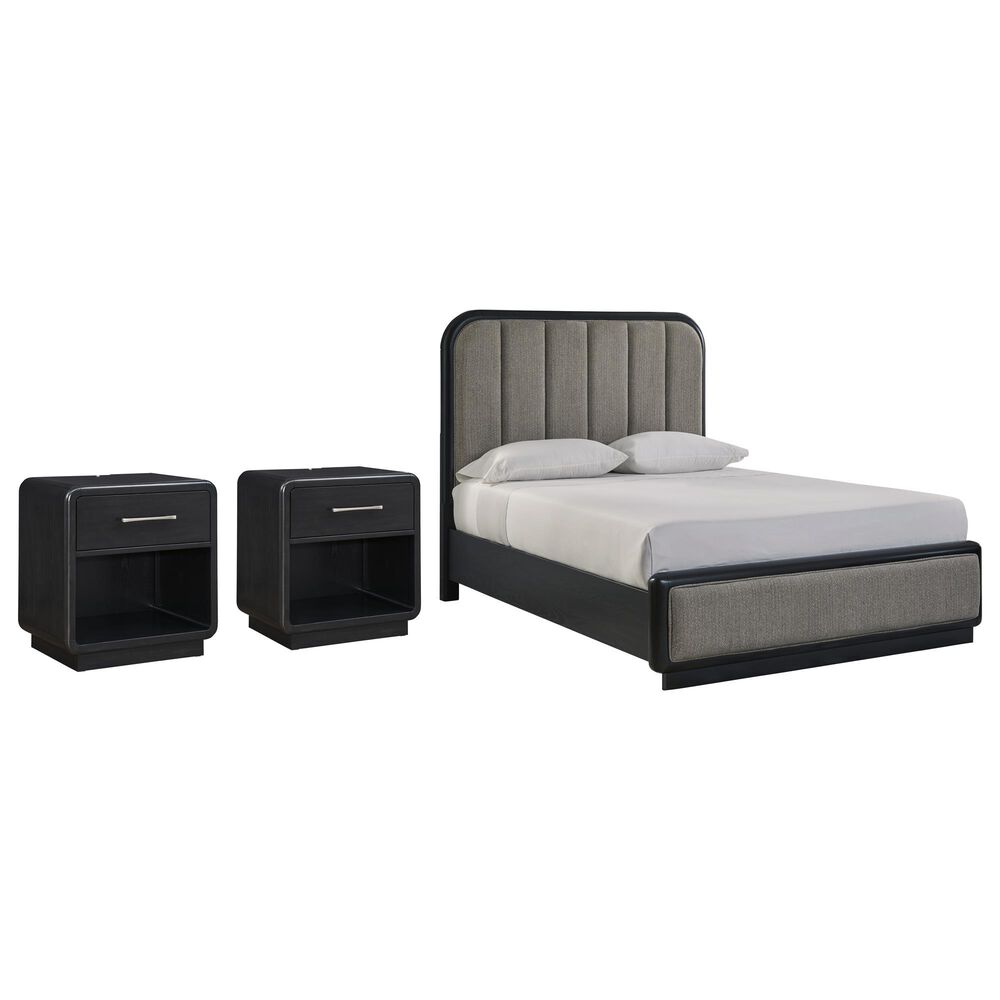 Millenium Rowanbeck 3-Queen Bedroom Set Nightstands in Black
, , large