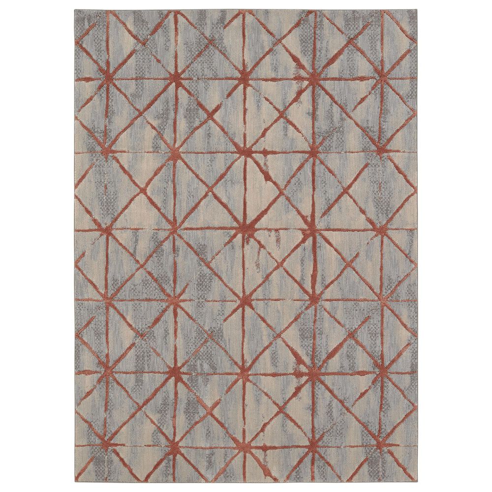 Karastan Soiree Appenzell 91971-97031 5"3" x 7"6" Rose Gold Area Rug, , large