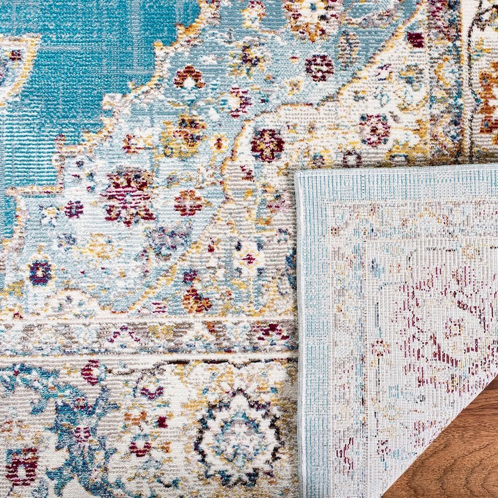 Safavieh Aria ARA116M 8&#39; x 10&#39; Blue and Ivory Area Rug, , large