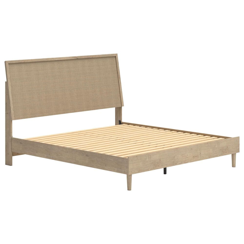 Ashley Cielden King Platform Bed in Tan, , large