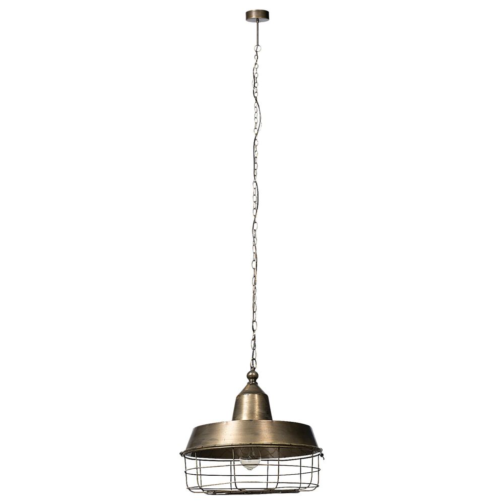 Mercana Tahla 1-Light Pendant in Antiqued Brass, , large