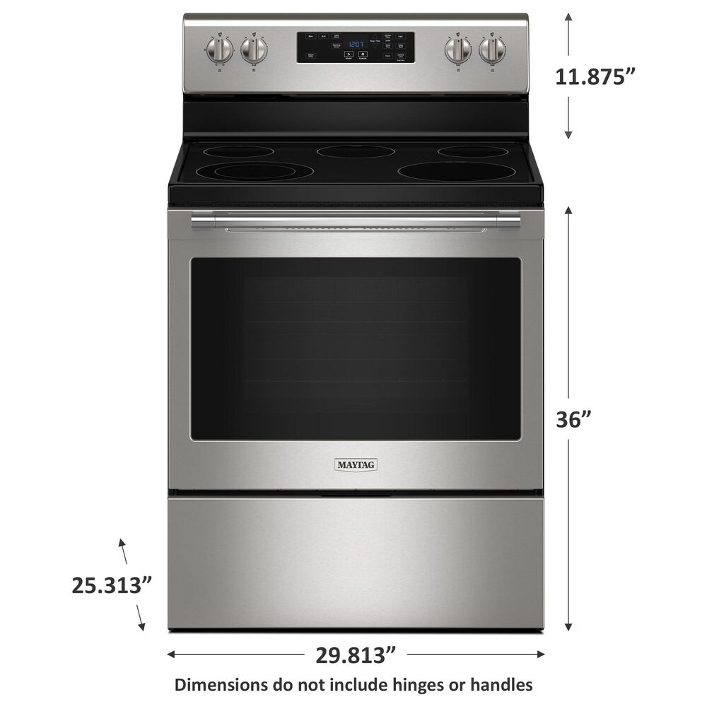 Maytag 30&quot; Freestanding Electric Range in Fingerprint Resistant Stainless Steel, , large