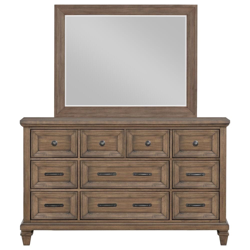 New Heritage Design Mariana 5-Piece Queen Panel Bedroom Set in Vintage Mocha, , large