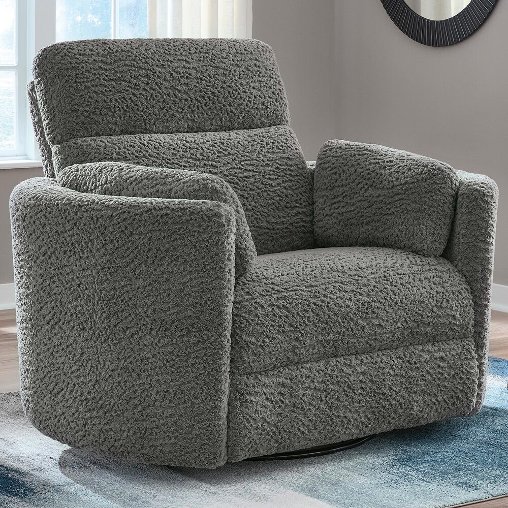 Ashley Gosaldo Power Swivel Glider Recliner in Lead, , large