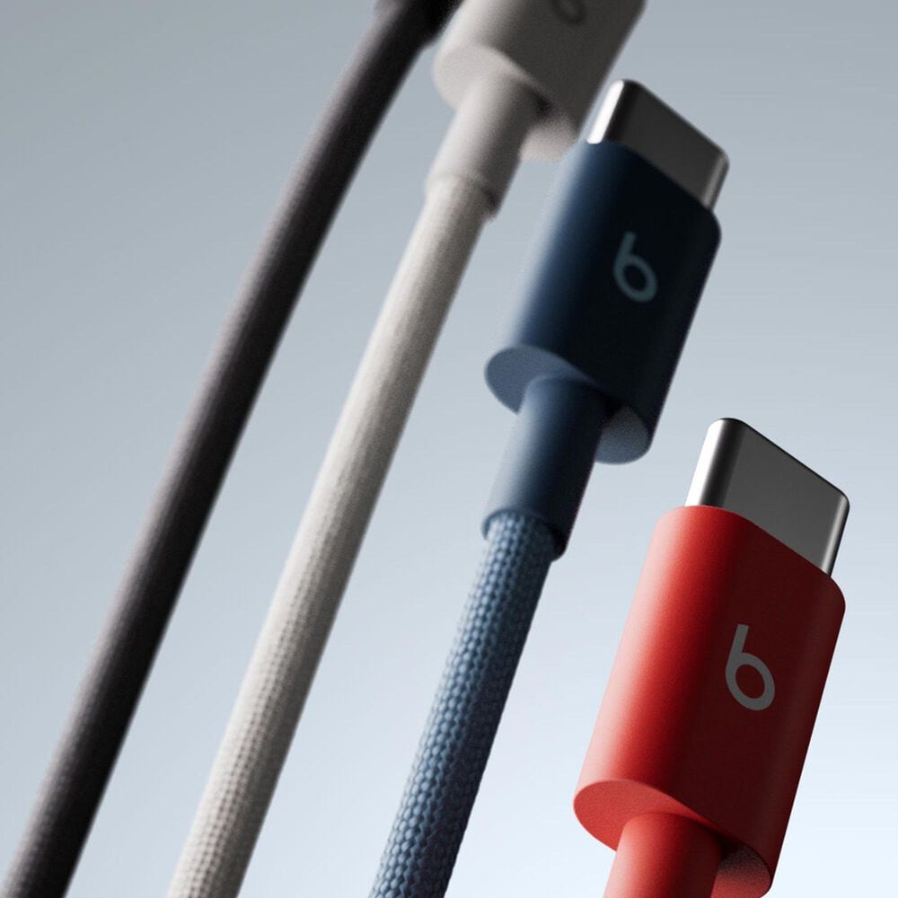 Beats 1.5-Meter USB?C to USB?C Woven Cable in Rapid Red, , large
