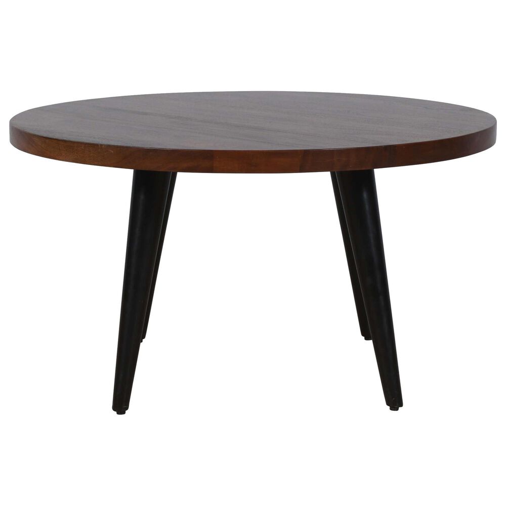 Waltham Prelude Round Cocktail Table in Walnut, , large