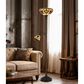 Cal Lighting Victorian Tiffany Torchiere Lamp in Bronze, , large