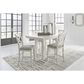 Ashley Robbinsdale Counter Height Barstool in White (Set of 2), , large