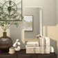 Maple and Jade 32" x 18" Rectangular Wood Wall Mirror with Thin Minimalistic Frame in Matte White, , large