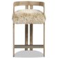 Jennifer Taylor Home Millwick 26.5" Counter Stool with Natural Blonde Cushion in Rustic Blonde, , large