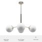 Hunter Hepburn 4-Light Chandelier in Brushed Nickel, , large
