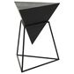 Maple and Jade Inverted Pyramid End Table in Black, , large