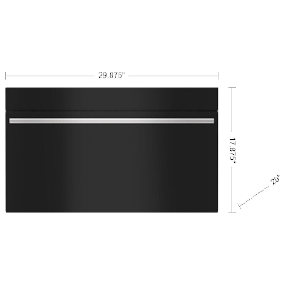 Wolf Appliances 1.6 Cu. Ft. M Series Contemporary Drop-Down Door Microwave Oven in Black, , large