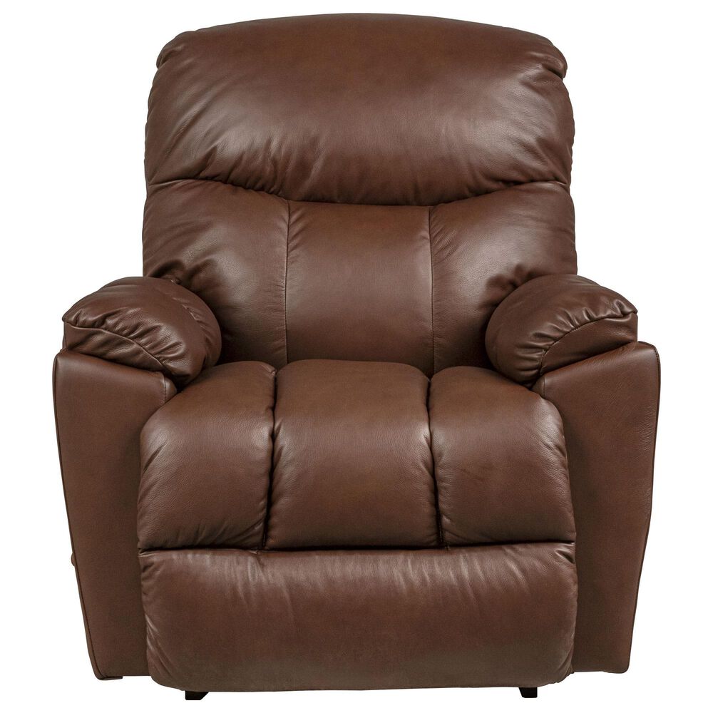 La-Z-Boy Morrison Leather Manual Rocking Recliner in Brown, , large