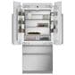 Monogram 20.1 Cu. Ft. Integrated French Door Refrigerator in Panel Ready, , large