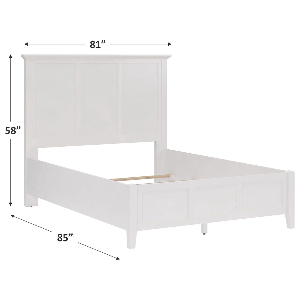 Urban Home Grace Eastern King Panel Bed in Snowfall White, , large