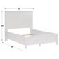 Urban Home Grace Eastern King Panel Bed in Snowfall White, , large