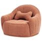 Jennifer Taylor Home Louie 30.5" Modern Dog Sofa Bed with Bone Pillow in Spice Orange, , large