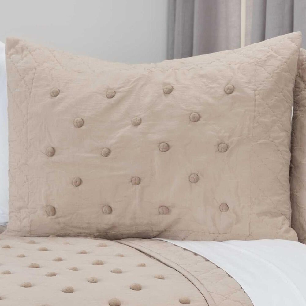 Rizzy Home Vivian Rae 20" x 26" Standard Sham in Brown, , large