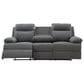 Ashley Side-Swipe Manual Reclining Sofa in Charcoal, , large
