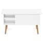 HOMLUX 2-Tier Lift Top Coffee Table in White, , large