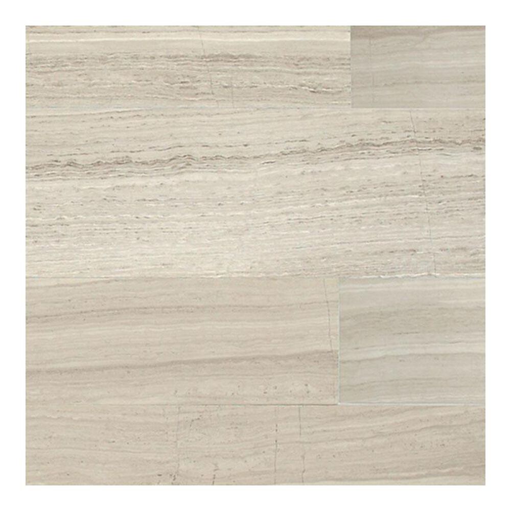Dal-Tile Limestone Polished Chenille White 4" x 12" Natural Stone Tile, , large