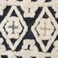 L&R Resources Sinuous Modern Geometric 4" Round Blue, Cream and Tan Area Rug, , large