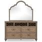 Furniture of America Lyris 7-Drawer Dresser in Rustic Oak, , large