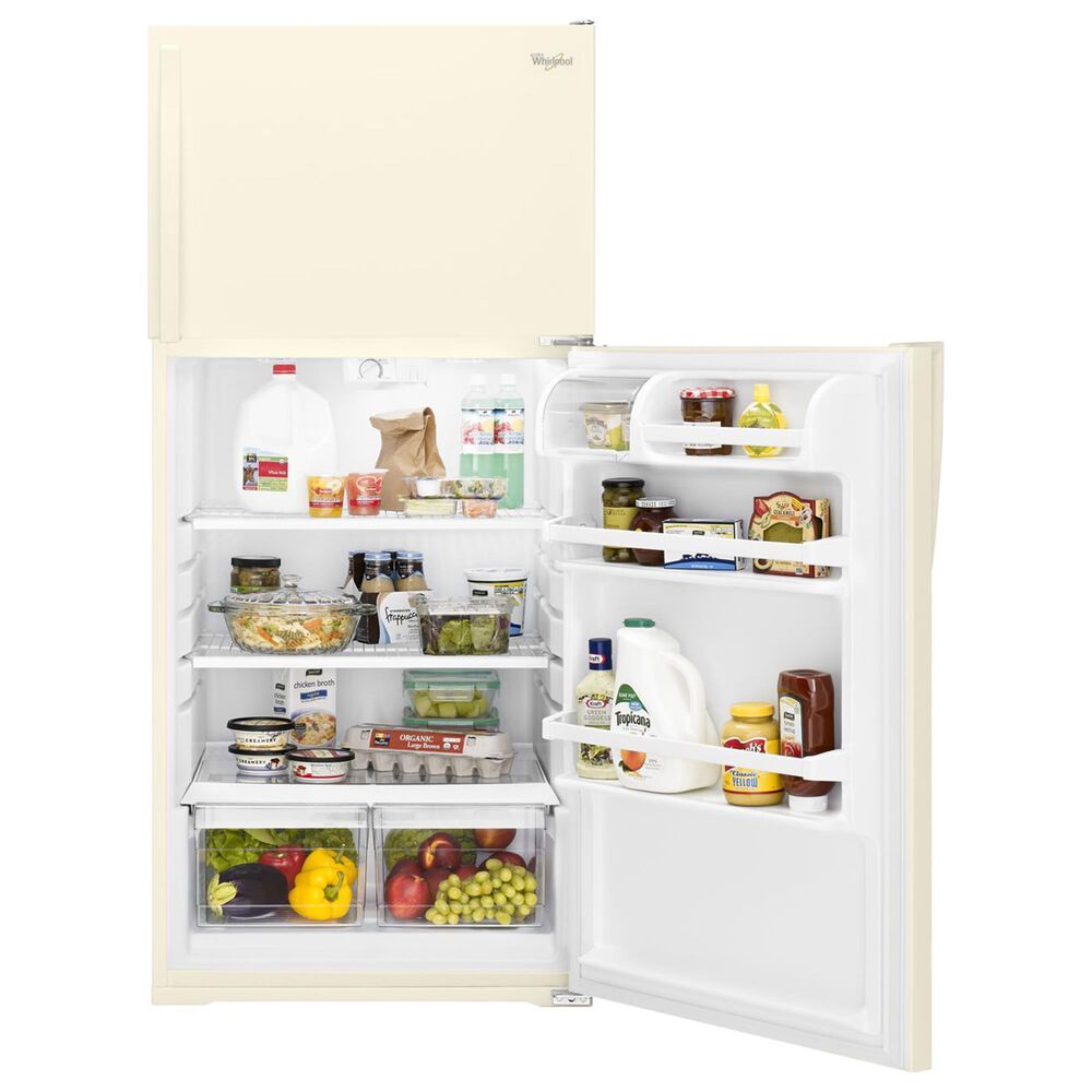 Whirlpool 14 Cu. Ft. Top Freezer Refrigerator in Biscuit, , large