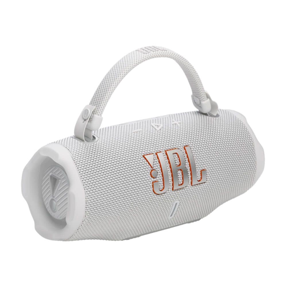 JBL Charge 6 Waterproof Bluetooth Speaker in White, , large