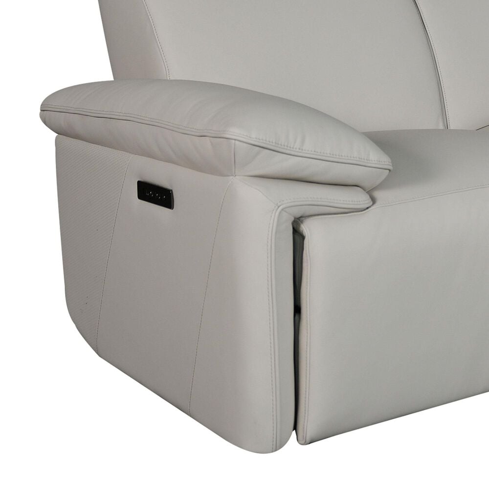 Bordeaux &amp; Co Power Reclining Sofa in Oslo Pebble, , large