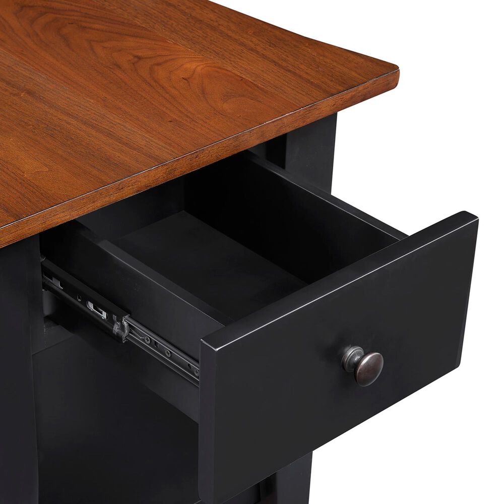 Crystal City Joplin End Table in Walnut and Ebony, , large