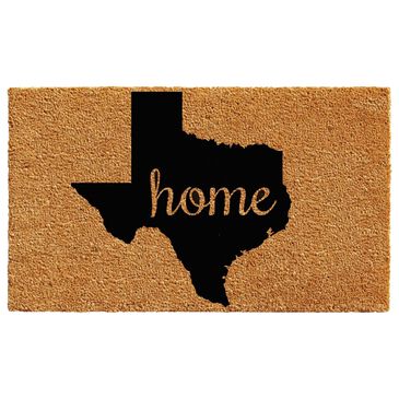 Callaway Texas 2" x 3" Natural and Black Door Mat, , large