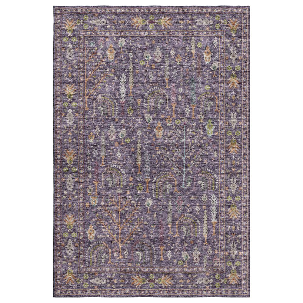 Dalyn Rug Company Hatay HY5 10" x 14" Eggplant Area Rug, , large