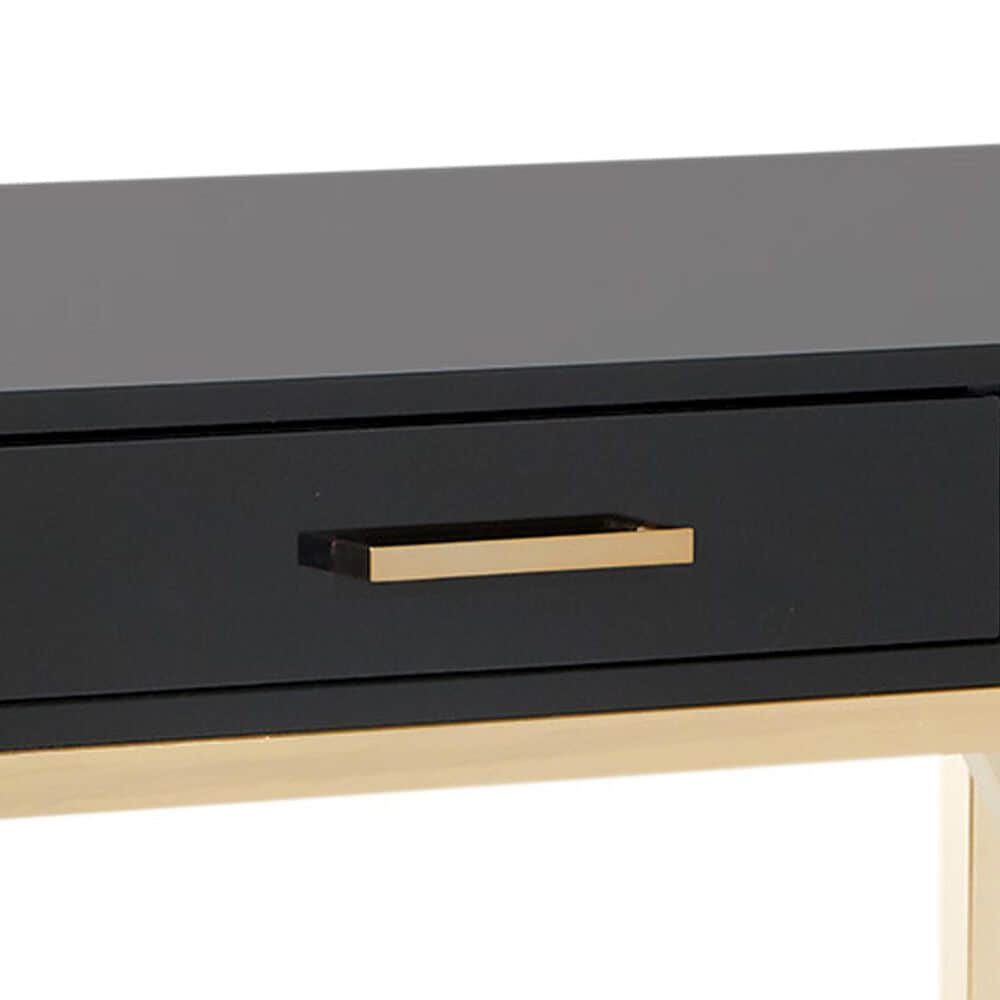 Valor Living Broadway Writing Desk in Black and Gold, , large