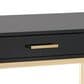 Valor Living Broadway Writing Desk in Black and Gold, , large