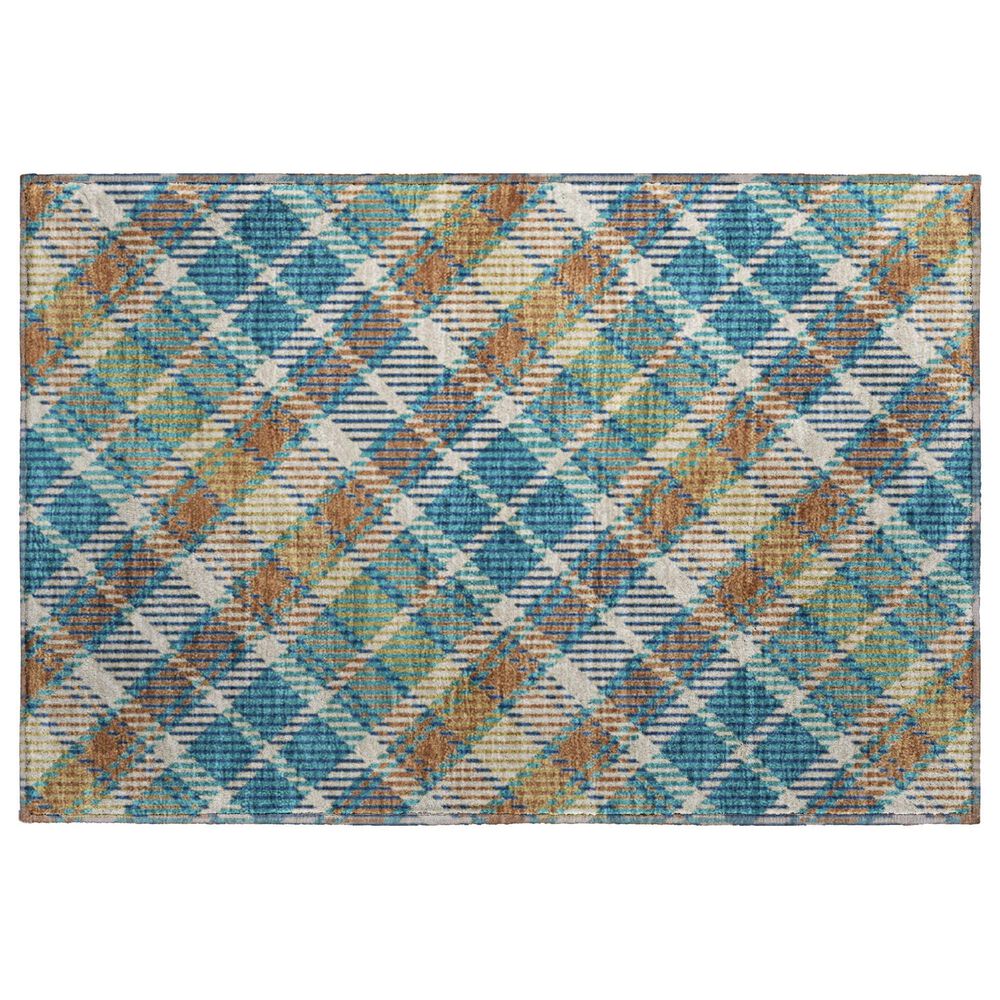 Dalyn Rug Company Soft Essentials Plaid Jewel 1"8" x 2"6" Indoor/Outdoor Area Rug, , large