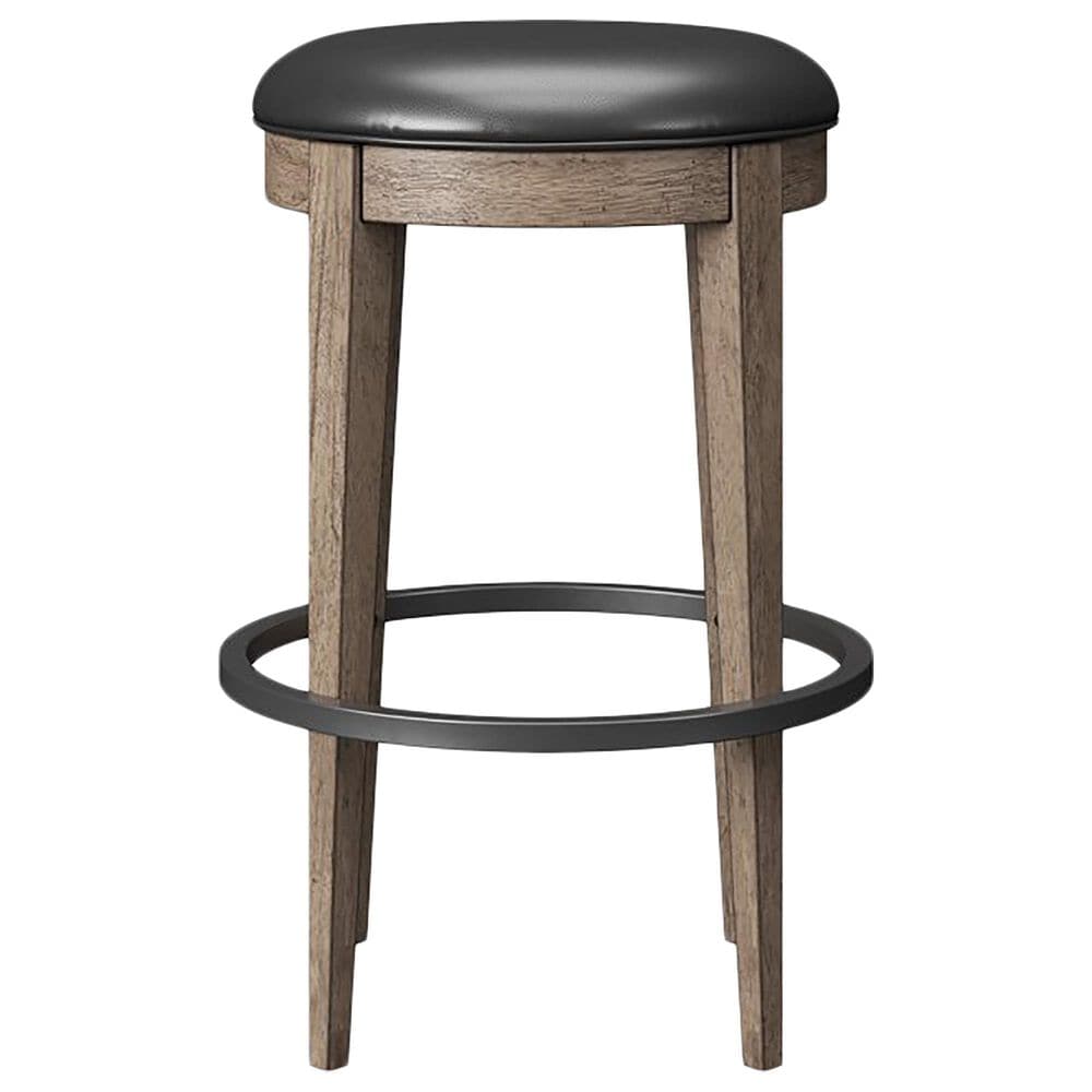 Golden Wave Furniture Benton 30&quot; Round Barstool in Brown, , large