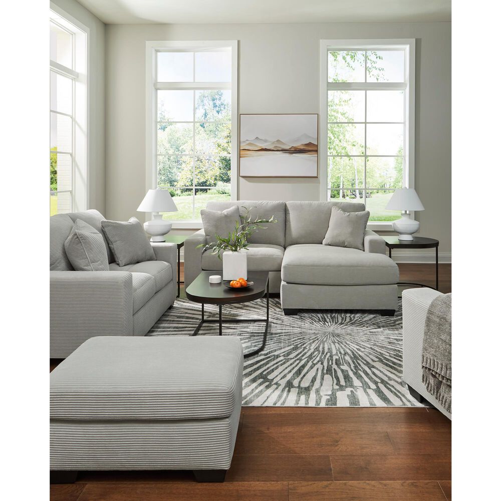 Ashley Greenbriar Ottoman in Smoke, , large