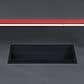 OSP Home Disruptor L-Shaped Gaming Desk in Black and Red, , large
