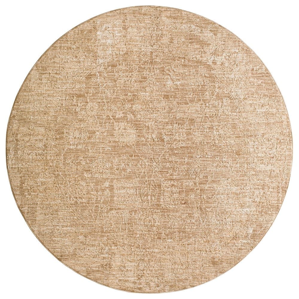 Surya Masterpiece MPC-2300 Beige, Tan and Medium Brown 6"7" Round Area Rug, , large
