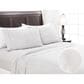 4-Piece King Solid Embroidered Sheet Set in Taupe Gray, , large