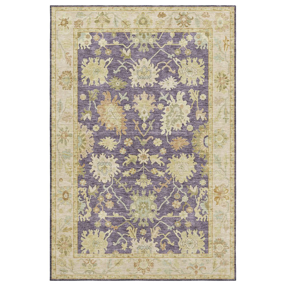 Dalyn Rug Company Hatay HY2 5" x 7"6" Eggplant Area Rug, , large