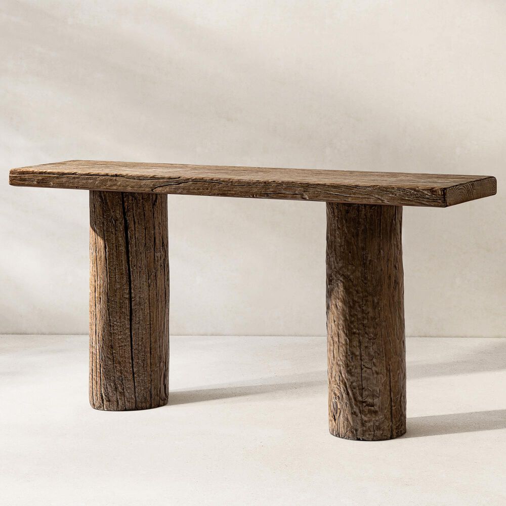Jennifer Taylor Home Arbor 60" Console Table in Heritage Medium Dark Brown, , large