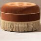 Jennifer Taylor Home Yolanda Standard Ottoman in Burnt Orange and Gold, , large